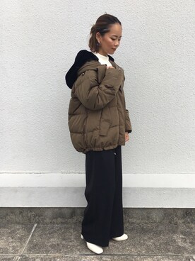 「EUCLAID（エウクレイド）のアイテム（オールインワン・サロペット）」を使った、88kmrkyさん（レディース・160cm）の秋コーディネート