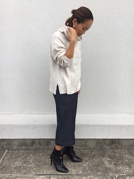 「EUCLAID（エウクレイド）のアイテム」を使った、88kmrkyさん（レディース・160cm）の秋コーディネート