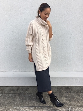 「EUCLAID（エウクレイド）のアイテム」を使った、88kmrkyさん（レディース・160cm）の秋コーディネート