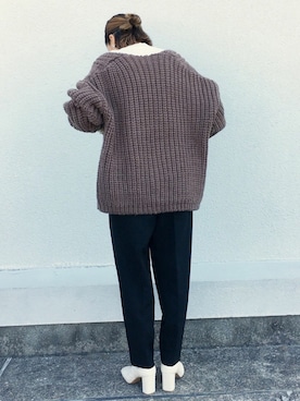 「白ブーツ」｜88kmrkyさん（レディース・160cm）の冬コーディネート