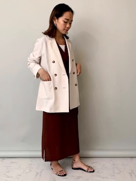 「EUCLAID（エウクレイド）のアイテム」を使った、88kmrkyさん（レディース・160cm）の春コーディネート