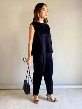 「EUCLAID（エウクレイド）のアイテム（パンツ）」を使った、88kmrkyさん（レディース・160cm）の夏コーディネート