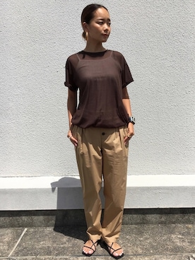 「EUCLAID（エウクレイド）のアイテム」を使った、88kmrkyさん（レディース・160cm）の夏コーディネート