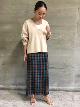 88kmrkyさん（レディース・160cm）の夏コーディネート