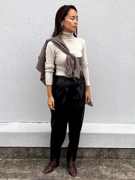 「EUCLAID（エウクレイド）のアイテム」を使った、88kmrkyさん（レディース・160cm）の秋コーディネート