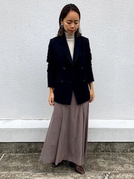 「パイソン柄」｜88kmrkyさん（レディース・160cm）の秋コーディネート