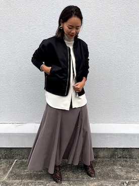 「ハンサムコーデ」｜「アイテム（ジャケット/アウター）」を使った、88kmrkyさん（レディース・160cm）の秋コーディネート