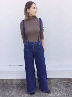 「EUCLAID（エウクレイド）のアイテム」を使った、88kmrkyさん（レディース・160cm）の秋コーディネート