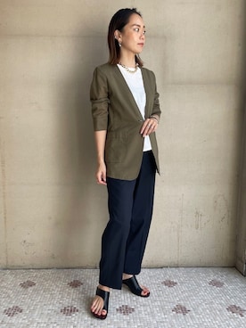 「EUCLAID（エウクレイド）のアイテム」を使った、88kmrkyさん（レディース・160cm）の春コーディネート