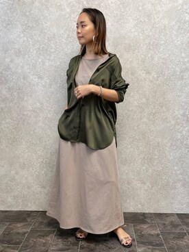 「EUCLAID（エウクレイド）のアイテム」を使った、88kmrkyさん（レディース・160cm）の春コーディネート