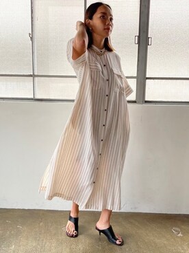 「EUCLAID（エウクレイド）のアイテム」を使った、88kmrkyさん（レディース・160cm）の春コーディネート
