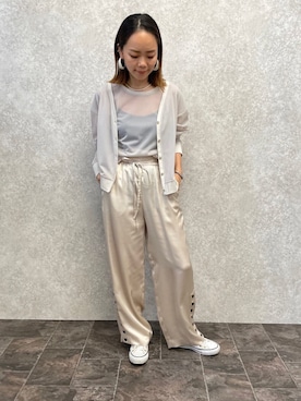 「EUCLAID（エウクレイド）のアイテム」を使った、88kmrkyさん（レディース・160cm）の春コーディネート