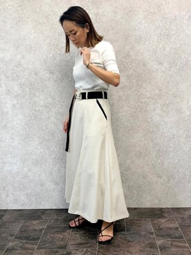 「EUCLAID（エウクレイド）のアイテム」を使った、88kmrkyさん（レディース・160cm）の春コーディネート