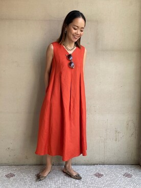 「EUCLAID（エウクレイド）のアイテム」を使った、88kmrkyさん（レディース・160cm）の春コーディネート