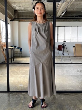 「EUCLAID（エウクレイド）のアイテム」を使った、88kmrkyさん（レディース・160cm）の春コーディネート