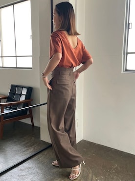 「EUCLAID（エウクレイド）のアイテム」を使った、88kmrkyさん（レディース・160cm）の夏コーディネート