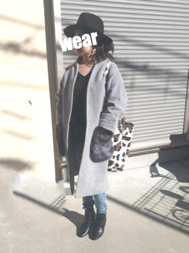 miiさん（レディース・160cm）の冬コーディネート