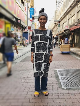 「Urvin」｜「アイテム（ワンピース/ドレス）」を使った、YOSHIHARUさん（レディース・168cm）の夏コーディネート