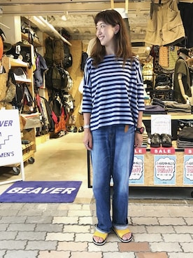 「ボヘミアンズ」｜「アイテム（Tシャツ/カットソー）」を使った、YOSHIHARUさん（レディース・168cm）の夏コーディネート