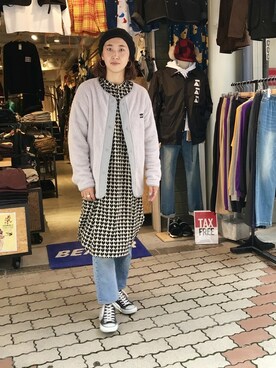 「WILD THINGS（ワイルドシングス）のアイテム（ブルゾン）」を使った、YOSHIHARUさん（レディース・168cm）の秋コーディネート