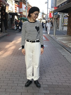 「ボヘミアンズ」｜「アイテム（ソックス/靴下）」を使った、YOSHIHARUさん（レディース・168cm）の秋コーディネート