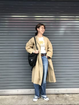 「Urvin」｜「アイテム（ジャケット/アウター）」を使った、YOSHIHARUさん（レディース・168cm）の冬コーディネート