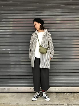 「MANASTASH（マナスタッシュ）のアイテム（バッグ）」を使った、YOSHIHARUさん（レディース・168cm）の春コーディネート