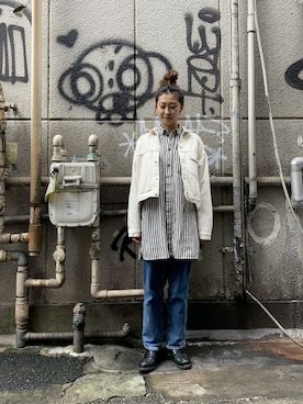 「Urvin」｜「アイテム（ジャケット/アウター）」を使った、YOSHIHARUさん（レディース・168cm）の冬コーディネート