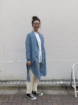 「MANASTASH（マナスタッシュ）のアイテム（ワンピース/ドレス）」を使った、YOSHIHARUさん（レディース・168cm）の冬コーディネート