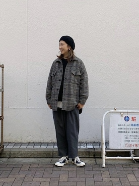 「CEASTERS（ケステル）のアイテム」を使った、YOSHIHARUさん（レディース・168cm）の冬コーディネート