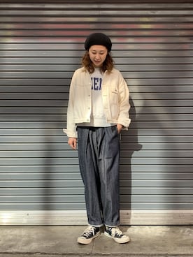 「Urvin」｜「アイテム（ジャケット/アウター）」を使った、YOSHIHARUさん（レディース・168cm）の春コーディネート