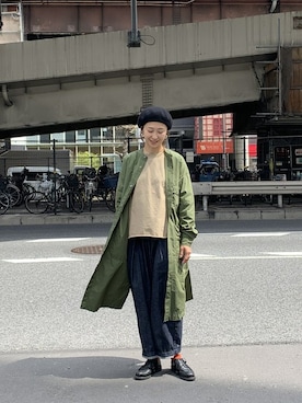 「and wander（アンドワンダー）のアイテム（ワンピース/ドレス）」を使った、YOSHIHARUさん（レディース・168cm）の春コーディネート