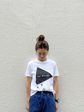 「and wander（アンドワンダー）のアイテム」を使った、YOSHIHARUさん（レディース・168cm）の春コーディネート