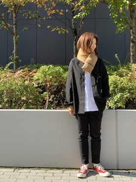 「and wander（アンドワンダー）のアイテム」を使った、YOSHIHARUさん（レディース・168cm）の秋コーディネート