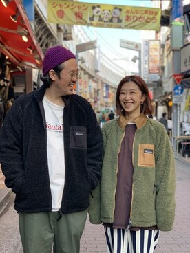 「MANASTASH（マナスタッシュ）のアイテム（ブルゾン）」を使った、YOSHIHARUさん（レディース・168cm）の秋コーディネート