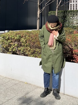 「D.M.G.（ドミンゴ）のアイテム（ワンピース/ドレス）」を使った、YOSHIHARUさん（レディース・168cm）の冬コーディネート