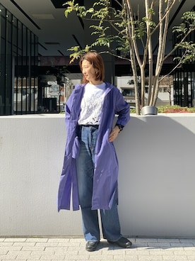 「and wander（アンドワンダー）のアイテム」を使った、YOSHIHARUさん（レディース・168cm）の冬コーディネート