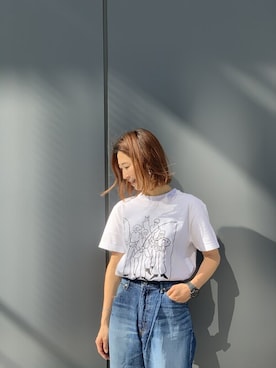 「and wander（アンドワンダー）のアイテム」を使った、YOSHIHARUさん（レディース・168cm）の冬コーディネート