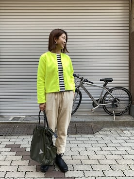「and wander（アンドワンダー）のアイテム」を使った、YOSHIHARUさん（レディース・168cm）の冬コーディネート