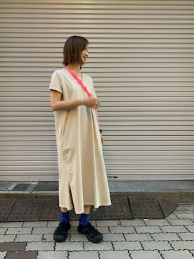 「MANASTASH（マナスタッシュ）のアイテム（PC・スマホグッズ/家電）」を使った、YOSHIHARUさん（レディース・168cm）の春コーディネート