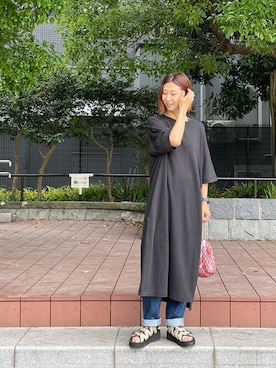 「MANASTASH（マナスタッシュ）のアイテム（ワンピース/ドレス）」を使った、YOSHIHARUさん（レディース・168cm）の夏コーディネート