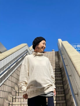 「MANASTASH（マナスタッシュ）のアイテム（スウェット）」を使った、YOSHIHARUさん（レディース・168cm）の秋コーディネート