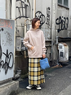 「INFIELDER DESIGN（インフィールダーデザイン）のアイテム」を使った、YOSHIHARUさん（レディース・168cm）の秋コーディネート