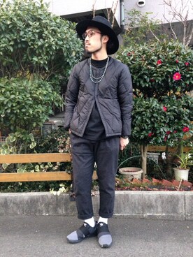 「BLACK&BLUE（ブラックアンドブルー）のアイテム（トップス）」を使った、fkhm0324さん（メンズ・174cm）の冬コーディネート