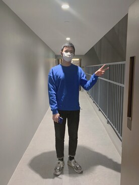 「通勤穿搭」｜「アイテム（その他シューズ）」を使った、阳仔nsさん（メンズ・181cm）の春コーディネート