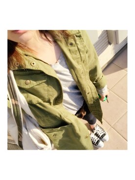 「CONVERSE（コンバース）のconverse（コンバース） ALL STAR OX（オールスターOX）（スニーカー）」を使った、akiさん（レディース・159cm）の冬コーディネート