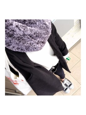 「CONVERSE（コンバース）のconverse（コンバース） ALL STAR OX（オールスターOX）（スニーカー）」を使った、akiさん（レディース・159cm）の冬コーディネート