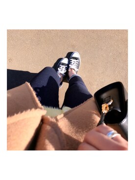 「CONVERSE（コンバース）のconverse（コンバース） ALL STAR OX（オールスターOX）（スニーカー）」を使った、akiさん（レディース・158cm）の冬コーディネート