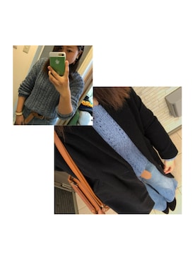 「アイテム（バングル/リストバンド）」を使った、akiさん（レディース・158cm・20代）の冬コーディネート