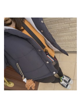 「Champion（チャンピオン）のアイテム（その他アウター）」を使った、akiさん（レディース・158cm）の春コーディネート